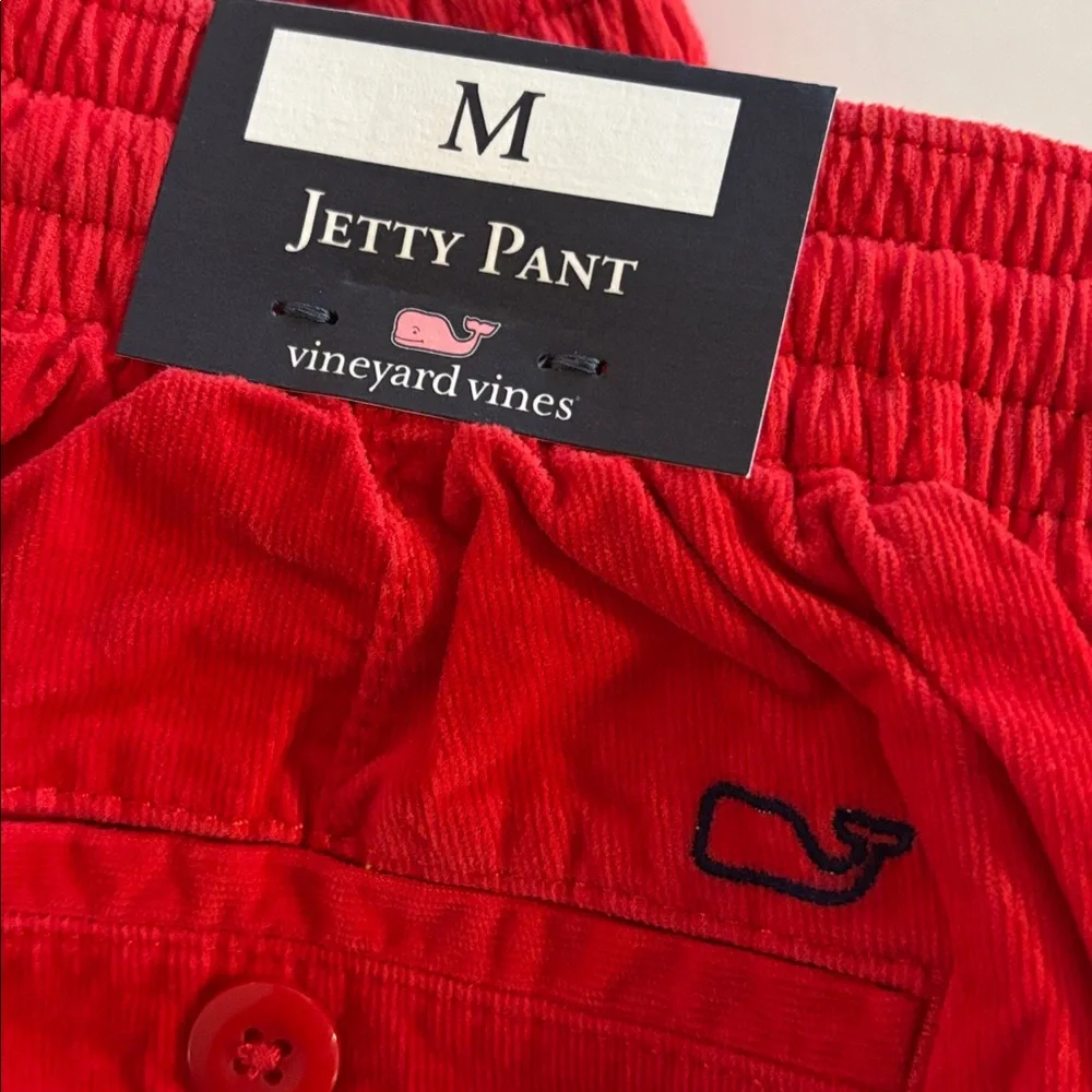Vineyard Vines Red Jetty Corduroy Pants Size M NWT RED VELVET VINEYARD VINES